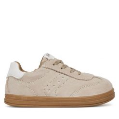 Sneakersy Primigi. Brązowe trampki i tenisówki chłopięce Primigi, bez wzorów, bez zapięcia. Za 149.99 zł.