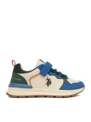 U.S. Polo Assn. Sneakersy EO-ALEX001K/6TY1 Écru. Buty sportowe chłopięce U.S. Polo Assn., bez wzorów, z materiału, bez zapięcia. Za 199.99 zł.