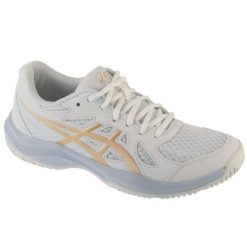 Buty do siatkówki damskie, Upcourt 6. Białe obuwie sportowe damskie Asics, bez wzorów, do siatkówki. Za 289.00 zł.