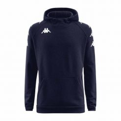 Męska bluza Kappa Diano Granatowa 2024. Niebieskie bluzy sportowe męskie Kappa, m, bez wzorów, z bawełny, z kapturem, na fitness i siłownię. Za 239.50 zł.
