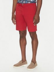 Hechter Paris Szorty materiałowe 26664 151365 Czerwony Regular Fit. Czerwone szorty męskie Hechter Paris, m, bez wzorów, z bawełny. Za 199.99 zł.