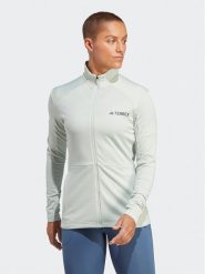 Adidas Polar Terrex Multi Full-Zip Fleece Jacket HN5464 Zielony Slim Fit. Zielone bluzy sportowe damskie Adidas, s, bez wzorów, z polaru, bez kaptura. Za 379.99 zł.