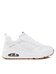 Skechers Sneakersy Uno Powex 403667L/WHT Biały. Białe buty sportowe chłopięce Skechers, bez wzorów, ze skóry, bez zapięcia. Za 169.99 zł.
