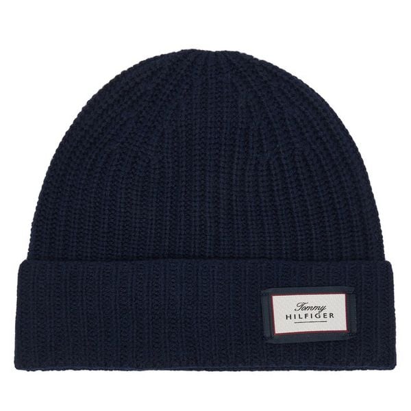 Czapka Tommy Hilfiger. Niebieskie czapki i kapelusze męskie Tommy Hilfiger, na zimę, bez wzorów. Za 249.99 zł.