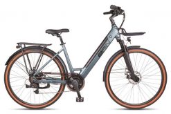 Rower Elektryczny Miejski BRN E-CITY LC 28" kobieta - torby w komplecie. Szare torby i plecaki dziecięce BRN. Za 5,329.00 zł.