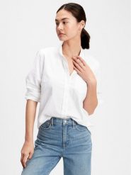 Gap Koszula 269247-03 Biały Regular Fit. Białe bluzki damskie GAP, m, bez wzorów, z bawełny, bez kołnierzyka, bez ramiączek. Za 129.99 zł.