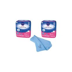 Zestaw 2x NIVEA 4x63szt Baby 3+1 Fresh&Pure Chusteczki nawilżane dla dzieci i niemowląt + NIVEA Niebieski kocyk 70x70cm Gratis. Niebieskie kocyki dla dzieci Beiersdorf, z bawełny. W wyprzedaży za 44.99 zł.