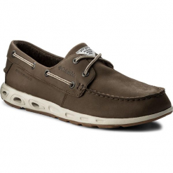 Mokasyny COLUMBIA - Bonehead Vent Leather PFG BM4438 Mud/Stone 255. Brązowe mokasyny męskie marki Columbia, z nubiku. W wyprzedaży za 229.00 zł.