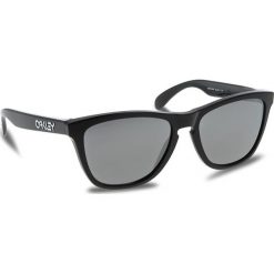Okulary przeciwsłoneczne OAKLEY - Frogskins OO9013-C455 Polished Black/Prizm Black Iridium. Czarne okulary przeciwsłoneczne damskie Oakley. W wyprzedaży za 419.00 zł.