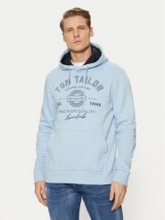 Tom Tailor Bluza 1043292 Niebieski Regular Fit. Niebieskie bluzy męskie Tom Tailor, m, bez wzorów, z syntetyku, bez kaptura. Za 129.99 zł.