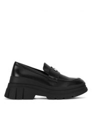 DeeZee Loafersy 20253-5B Czarny. Czarne mokasyny damskie DeeZee, z materiału. Za 179.99 zł.