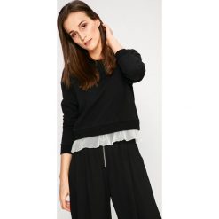 Answear - Bluza. Czarne bluzy damskie ANSWEAR, z bawełny. W wyprzedaży za 49.90 zł.