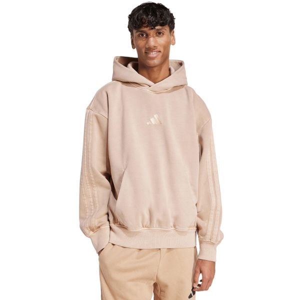 Bluza męska adidas A SZN W FL HD. Brązowe bluzy męskie Adidas, m, bez wzorów, z bawełny, bez kaptura. Za 223.99 zł.