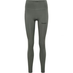 Damskie legginsy z wysokim stanem Hummel Prima. Szare legginsy damskie Hummel, m, bez wzorów, z materiału. Za 252.50 zł.