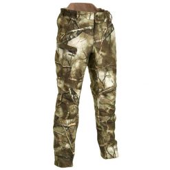 Spodnie myśliwskie Solognac Imper 500 Warm treemetic. Brązowe spodnie sportowe męskie SOLOGNAC, m, bez wzorów, z tkaniny, outdoorowe. Za 299.99 zł.