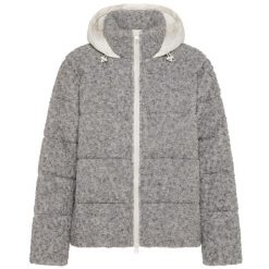 Kurtka Deha Padded Boucle' Wooly Jacket Damskie. Szare kurtki damskie Deha, s, bez wzorów, z materiału, z kapturem. Za 884.99 zł.