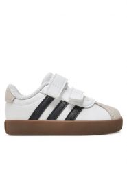 Adidas Sneakersy Vl Court 3.0 Cf I ID9157 Biały. Białe buty sportowe dziewczęce Adidas, bez wzorów, ze skóry, bez zapięcia. Za 179.99 zł.