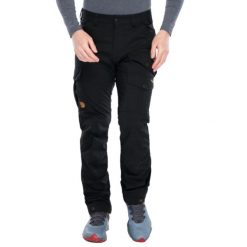 Spodnie trekkingowe męskie Fjallraven Vidda Pro. Czarne spodnie materiałowe męskie Fjällräven, m, bez wzorów, z bawełny. Za 601.70 zł.