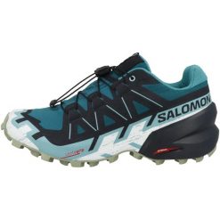 Buty do biegania damskie Salomon L47466200. Niebieskie obuwie sportowe damskie Salomon, bez wzorów, z gumy, do biegania. Za 505.00 zł.