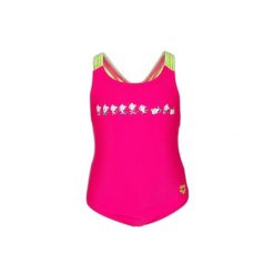 Kostium kąpielowy dla dziewczynki 1-częściowy Arena Friends. Czerwone stroje kąpielowe dla dziewczynek Arena, bez wzorów. Za 172.00 zł.