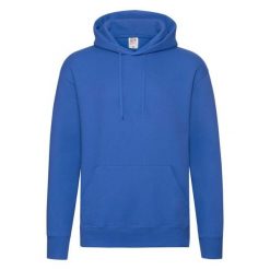 Bluza Z Kapturem Męska Regularny. Niebieskie bluzy męskie Fruit of the Loom, m, bez wzorów, z kapturem. Za 43.99 zł.