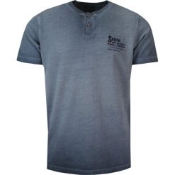 T-Shirt Męski Ciemny Niebieski, Melanżowy z Nadrukiem, Koszulka, Krótki Rękaw, Basic, U-neck. Niebieskie t-shirty męskie New Antracid, na lato, m, bez wzorów, z bawełny, casualowe, bez kołnierzyka. Za 99.00 zł.