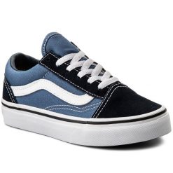 Tenisówki Vans. Niebieskie półbuty chłopięce Vans, bez wzorów, bez zapięcia. Za 149.99 zł.