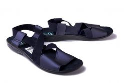 ADANEX SAK36 SARA 27191 granatowy, sandały damskie. Niebieskie sandały damskie Adanex, bez wzorów, z gumy, bez obcasa, bez zapięcia. Za 53.99 zł.