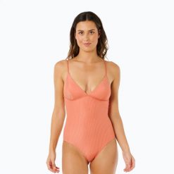 Strój kąpielowy jednoczęściowy damski Rip Curl Luxe Surf Good. Brązowe kostiumy jednoczęściowe damskie Rip Curl, m, bez wzorów, z elastanu, eleganckie, do pływania. Za 319.99 zł.