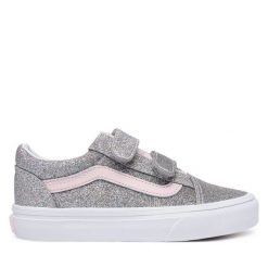 Tenisówki Vans. Szare trampki i tenisówki dziewczęce Vans, bez wzorów, bez zapięcia. Za 259.99 zł.