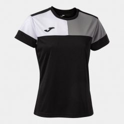Damski jersey Joma Crew V. Czarne koszulki sportowe damskie Joma, l, bez wzorów, z jersey, sportowe, bez kołnierzyka. Za 155.99 zł.