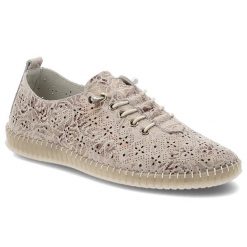 Półbuty damskie Filippo, cholewka ze skóry naturalnej o ażurowym wzorze klasyczne sznurowanie lekka elastyczna podeszwa, multikolor, DP7532/26. Brązowe półbuty damskie Filippo, w ażurowe wzory, ze skóry, klasyczne, bez obcasa, na płaskiej podeszwie, bez zapięcia. Za 144.90 zł.