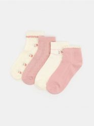 Skarpetki z motywem kwiatowym 4 pack - wielobarwny. Skarpety damskie Sinsay, bez wzorów. Za 15.99 zł.