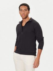 BOSS Bluza Structure 50559332 Czarny Regular Fit. Czarne bluzy męskie Boss, m, bez wzorów, z bawełny, bez kaptura. Za 431.95 zł.