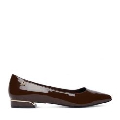 Baleriny MEXX. Brązowe baleriny damskie Mexx, bez wzorów, bez obcasa. Za 279.99 zł.