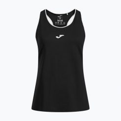 Koszulka tenisowa damska Joma Torneo Tank Top W. Czarne koszulki sportowe damskie Joma, l, bez wzorów, z elastanu, bez kołnierzyka, bez ramiączek, tenisowe. Za 83.99 zł.