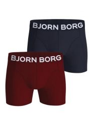 Bjorn_borg Bokserki z organicznej bawełny z elastanem 2 szt. – MULTIPACK 4. Bokserki męskie Björn Borg, m, bez wzorów, z bawełny. Za 247.00 zł.