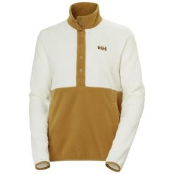 Bluza damska Helly Hansen Daybreaker Snap. Brązowe bluzy damskie Helly Hansen, bez wzorów, z polaru, bez kaptura. W wyprzedaży za 296.65 zł.