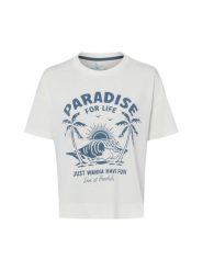 Marie Lund Koszulka - Paradise Kobiety Bawełna (100%) biały, S. Białe t-shirty damskie Marie Lund, s, bez wzorów, z bawełny, bez kołnierzyka. Za 119.95 zł.