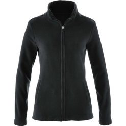 Bluza rozpinana z polaru z wpuszczanymi kieszeniami bonprix czarny. Czarne bluzy damskie bonprix, z polaru. Za 37.99 zł.