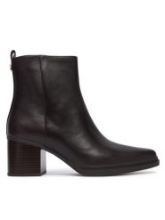 MICHAEL Michael Kors Botki Lex 40F5LXME5L Brązowy ciemny. Brązowe botki damskie MICHAEL Michael Kors, ze skóry, bez obcasa, na słupku, bez zapięcia. Za 789.99 zł.