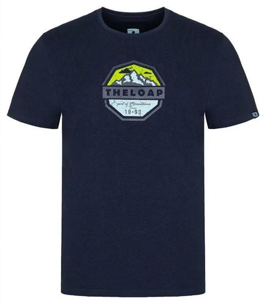 T-shirt męski Loap Altair. Niebieskie t-shirty męskie LAP, na lato, l, z aplikacjami, z bawełny, wakacyjne, bez kołnierzyka. Za 122.99 zł.