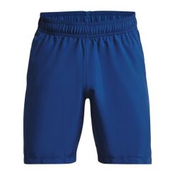 Spodenki fitness męskie Under Armour Woven Graphic. Niebieskie buty sportowe męskie Under Armour, bez zapięcia, na fitness i siłownię. Za 68.99 zł.