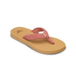 Sandały dla Kobiety PORTO Pomarańczowy. Brązowe klapki damskie Roxy, bez wzorów, z bawełny, do pływania. Za 129.99 zł.