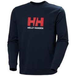 Bluza Helly Hansen Logo. Niebieskie bluzy męskie Helly Hansen, na lato, m, bez wzorów, z bawełny, bez kaptura. Za 355.00 zł.