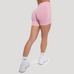 Szorty damskie fitness slim Luma. Czerwone szorty sportowe damskie GYMBEAM, l, bez wzorów, z elastanu, sportowe, z podwyższonym stanem, do biegania. Za 94.90 zł.