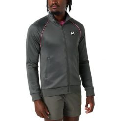 Kurtka z dresu Mouratoglou Paris. Czerwone kurtki męskie MOURATOGLOU, m, bez wzorów, z dresówki, na fitness i siłownię. Za 393.50 zł.