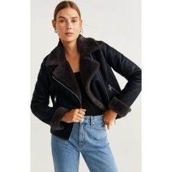 Mango - Kurtka Cadi. Czarne kurtki damskie Mango, l, bez wzorów, z materiału, krótkie, bez kaptura. Za 269.90 zł.
