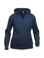 Clique Basic Hoody Full Zip Women – Blu granatowy rozpinana bluza z kapturem. Niebieskie bluzy damskie CLIQUE, m, bez wzorów, z bawełny, z kapturem. Za 187.61 zł.