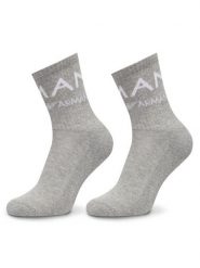 Emporio Armani Underwear Skarpety długie 292303 4F227 00948 Szary. Szare skarpety damskie Emporio Armani Underwear, bez wzorów, z bawełny. Za 79.99 zł.